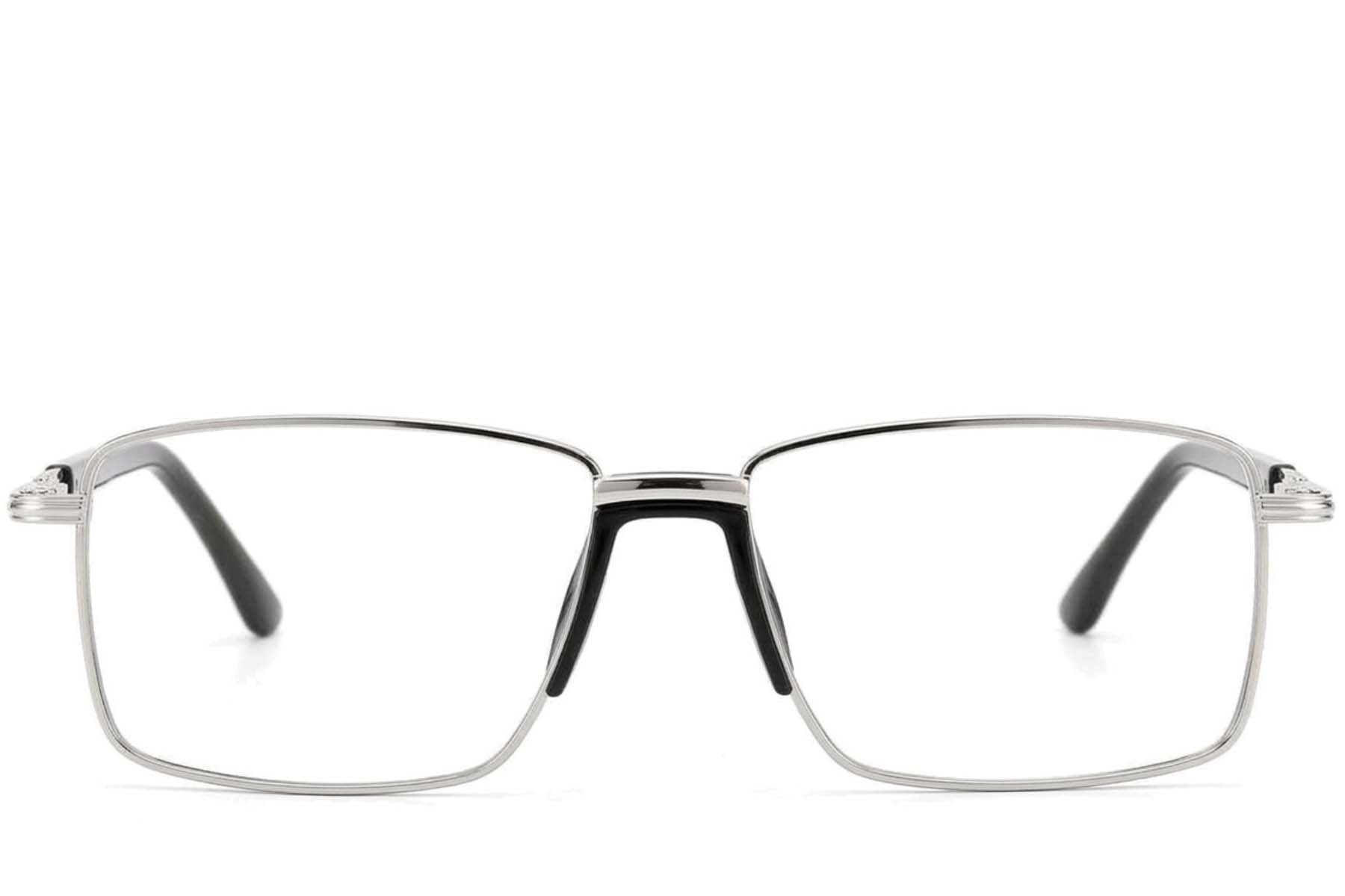 BS2012-4265_Silver_Rectangular_Metal_Glasses-front