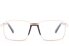 BS2012-4272_Golden_Rectangular_Metal_Glasses_front
