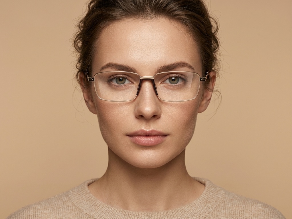 BS2012-4287_Golden_Rectangular_Metal_Glasses-tryon_female