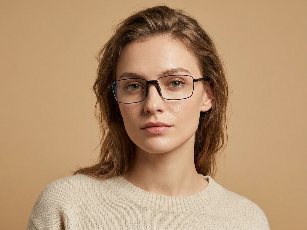 BS2012-4289_Black_Rectangular_Metal_Glasses-tryon_female