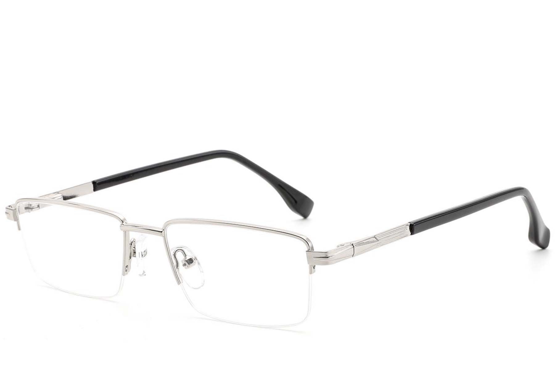 BS2012-4318_Silver_Semi-rimless_Metal_Glasses_corner