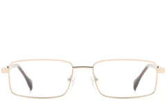 BS2012-4320_Golden_Rectangular_Metal_Glasses_front