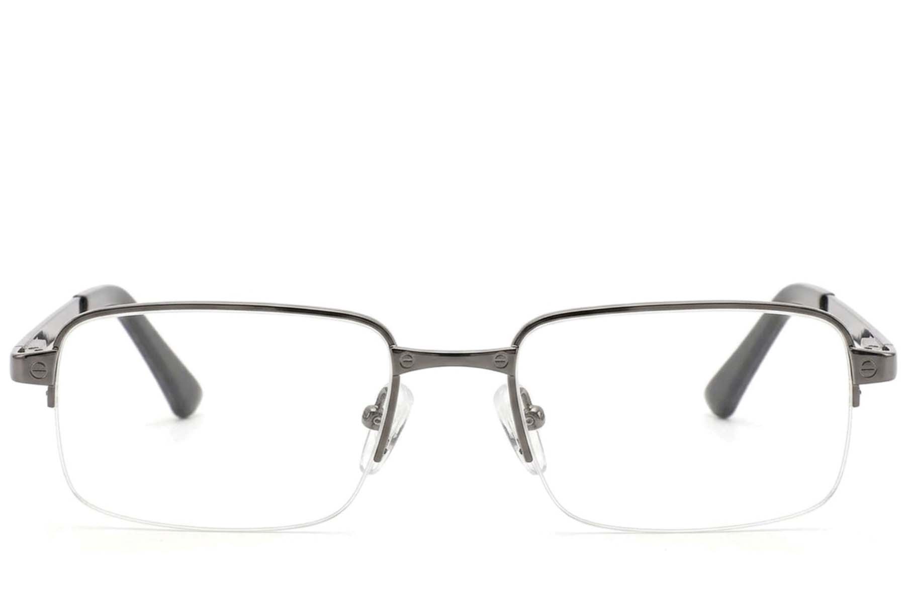 BS2012-4359_Grey_Semi-rimless_Metal_Glasses-front