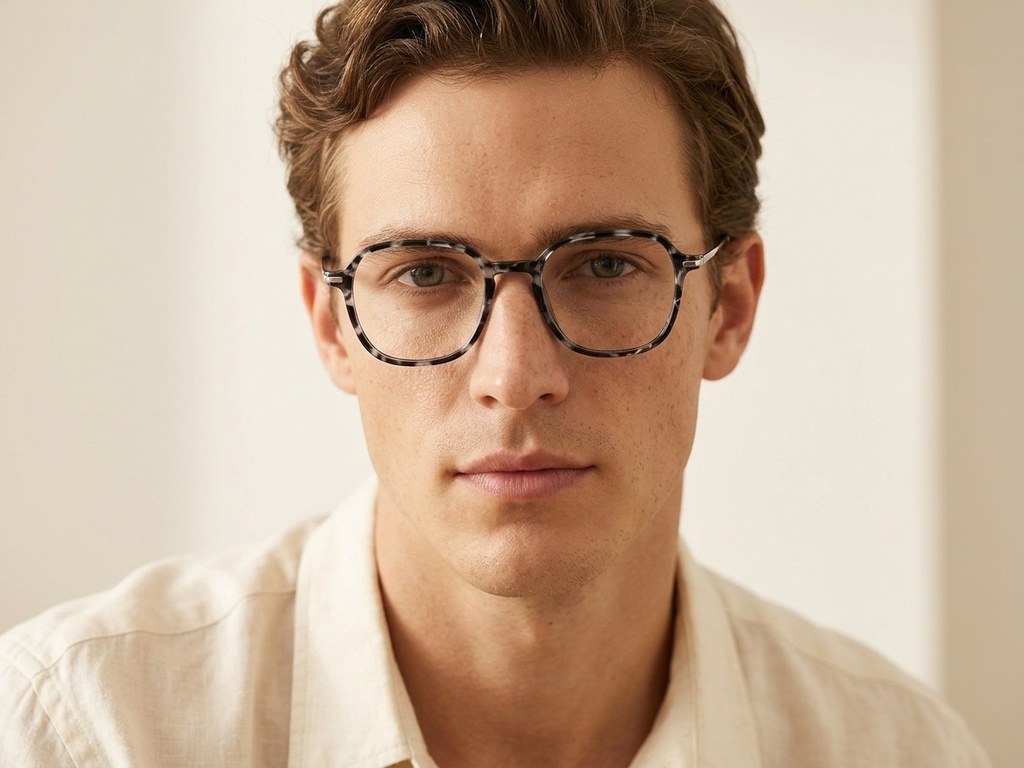 BS218-0505_Black_Rectangular_TR90_Glasses_corner-tryon_male