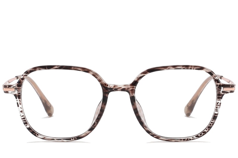 BS218-0511_Brown_Rectangular_TR90_Glasses_corner-front