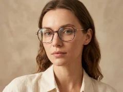 BS218-0511_Brown_Rectangular_TR90_Glasses_corner-tryon_female