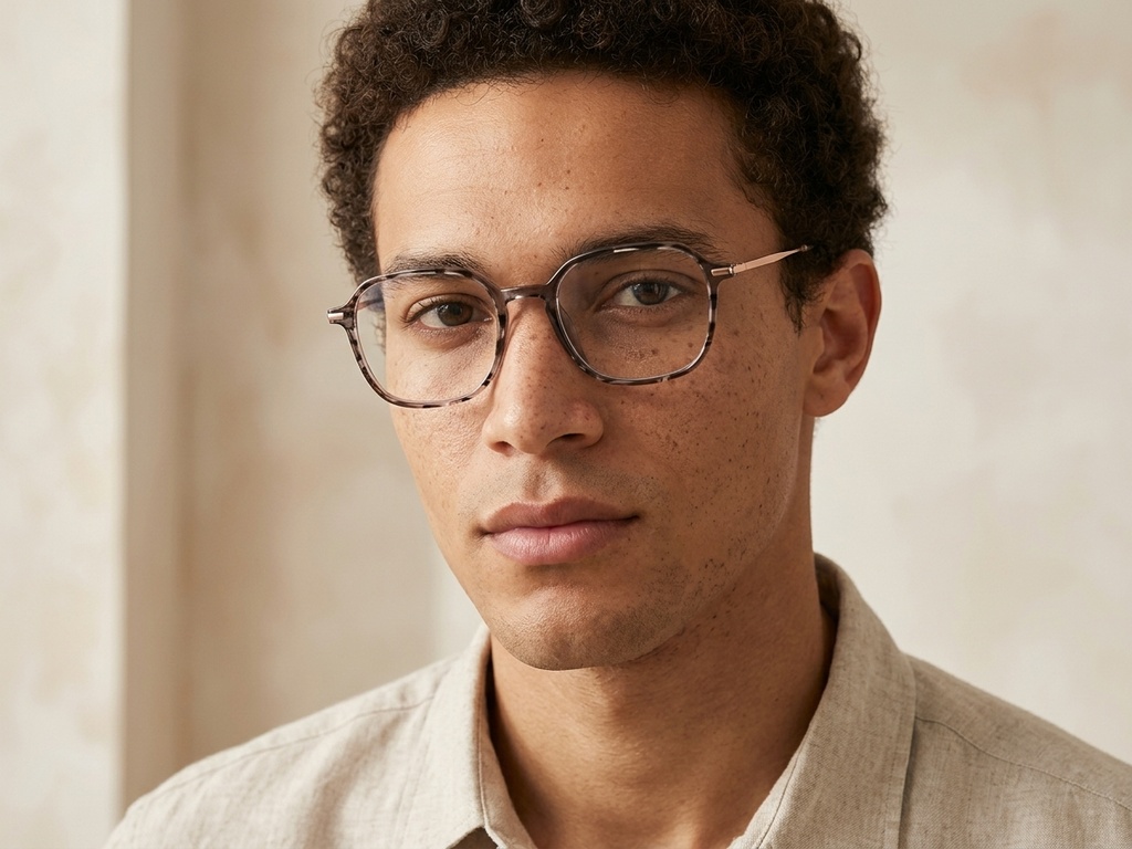 BS218-0511_Brown_Rectangular_TR90_Glasses_corner-tryon_male