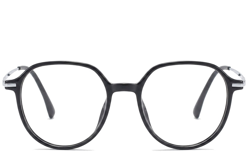 BS218-0512_Black_Oval_TR90_Glasses_corner-front