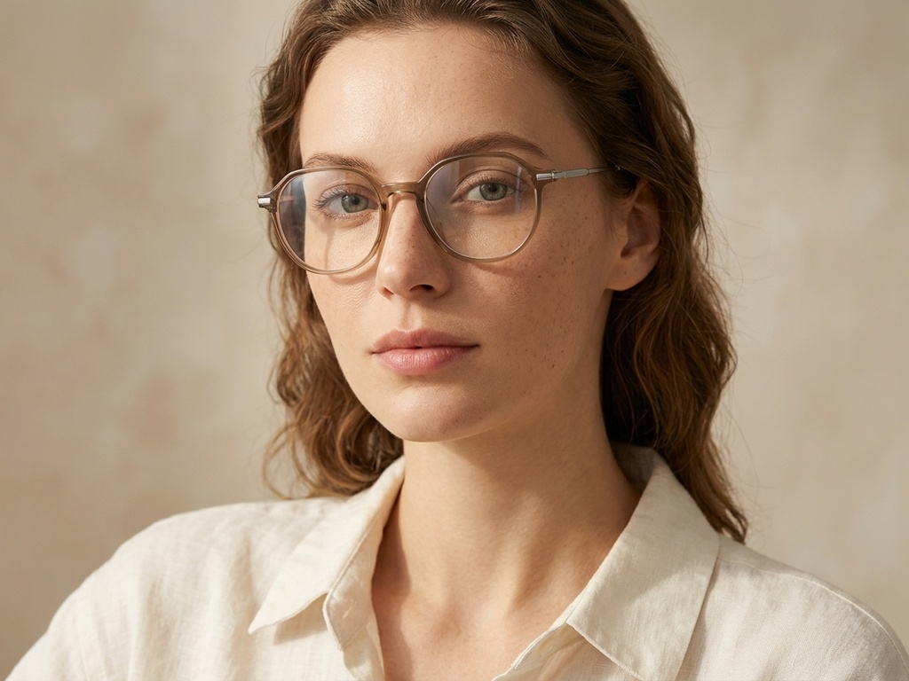 BS218-0516_Green_Oval_TR90_Glasses_corner-tryon_female