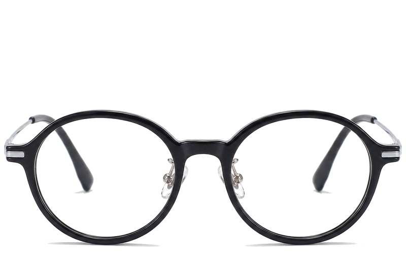 BS218-0519_Black_Oval_TR90_Glasses_corner-front