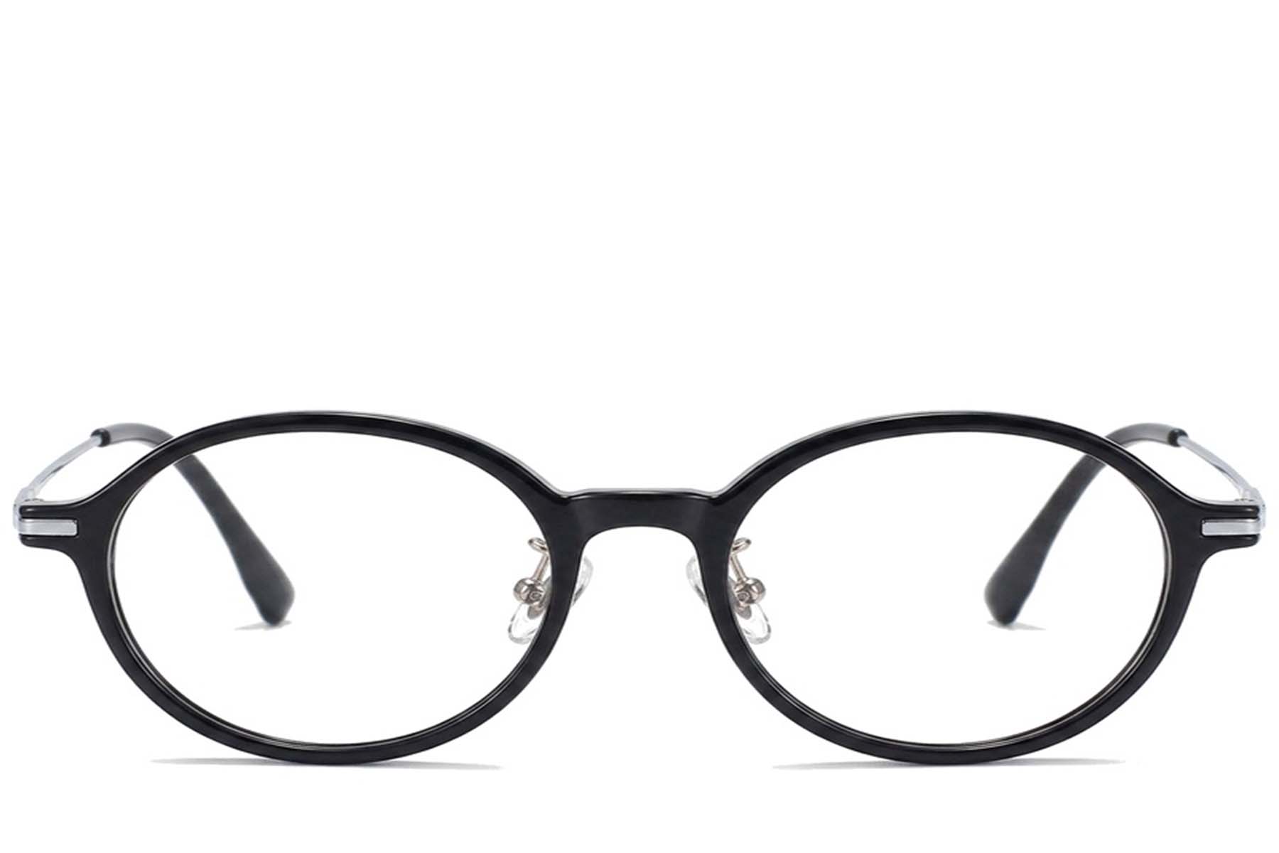 BS218-0519_Black_Oval_TR90_Glasses_corner-front