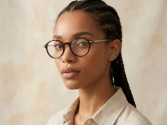 BS218-0523_Brown_Oval_TR90_Glasses_corner-tryon_female