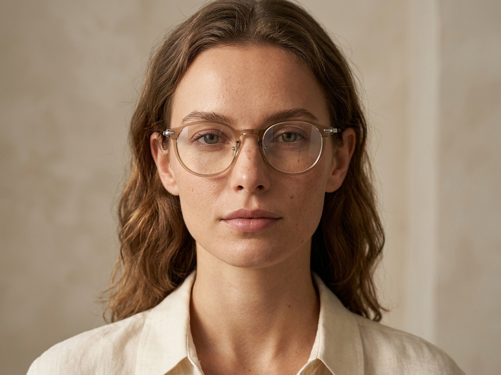 BS218-0530_Green_Oval_TR90_Glasses_corner-tryon_female