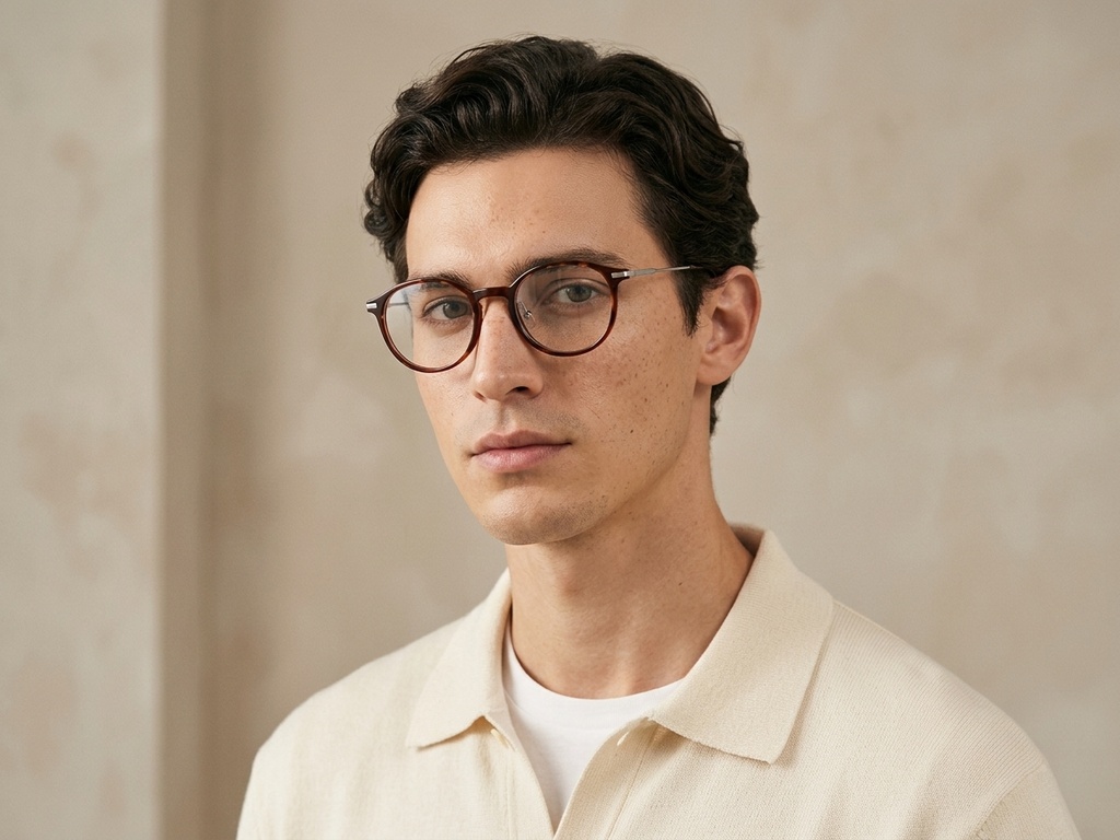 BS218-0532_Brown_Oval_TR90_Glasses_corner-tryon_male
