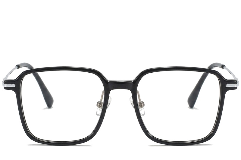 BS218-0535_Black_Rectangular_TR90_Glasses_corner-front