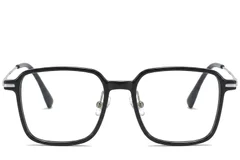 BS218-0535_Black_Rectangular_TR90_Glasses_corner-front