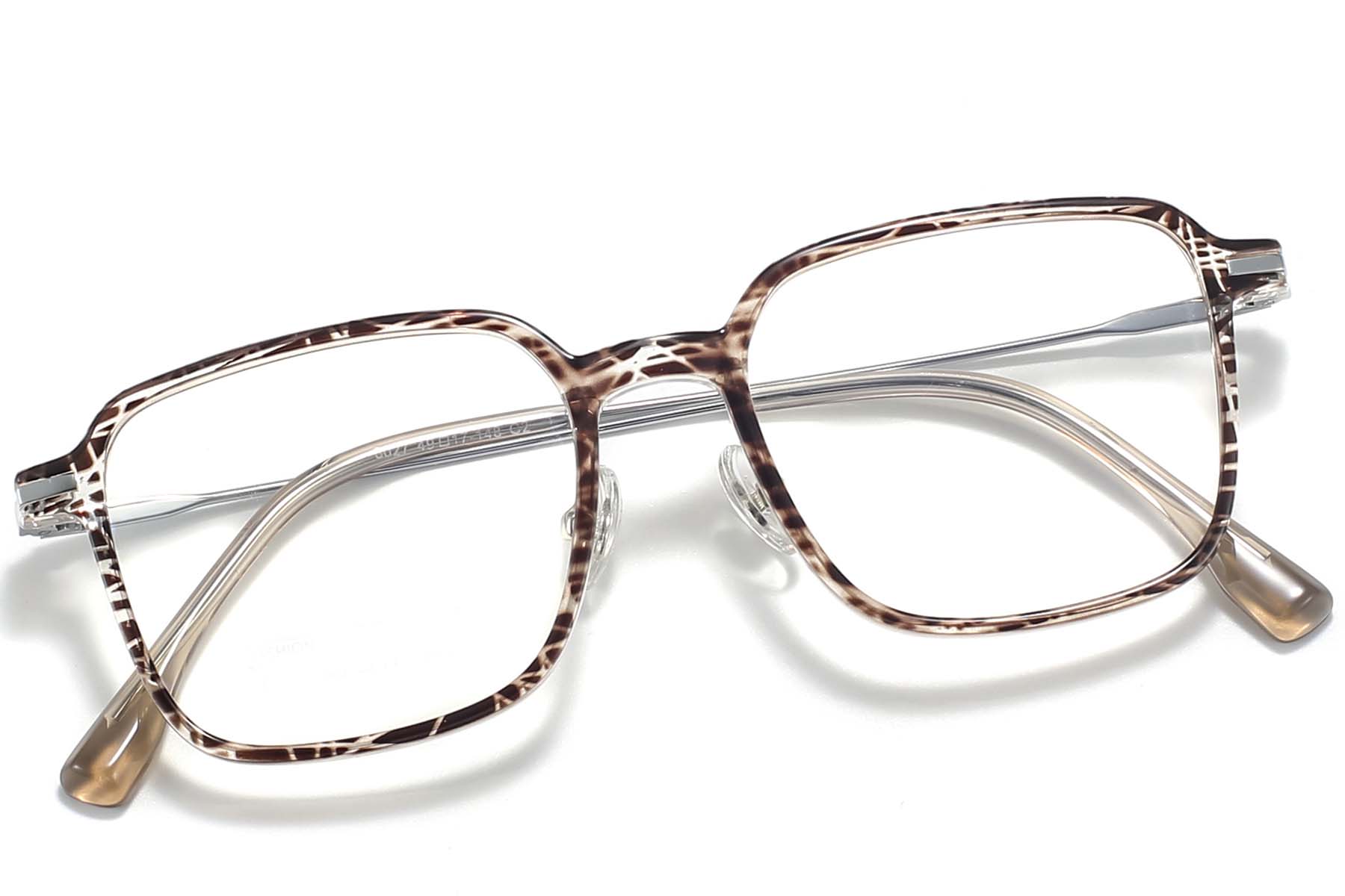 BS218-0536_Brown_Rectangular_TR90_Glasses_front
