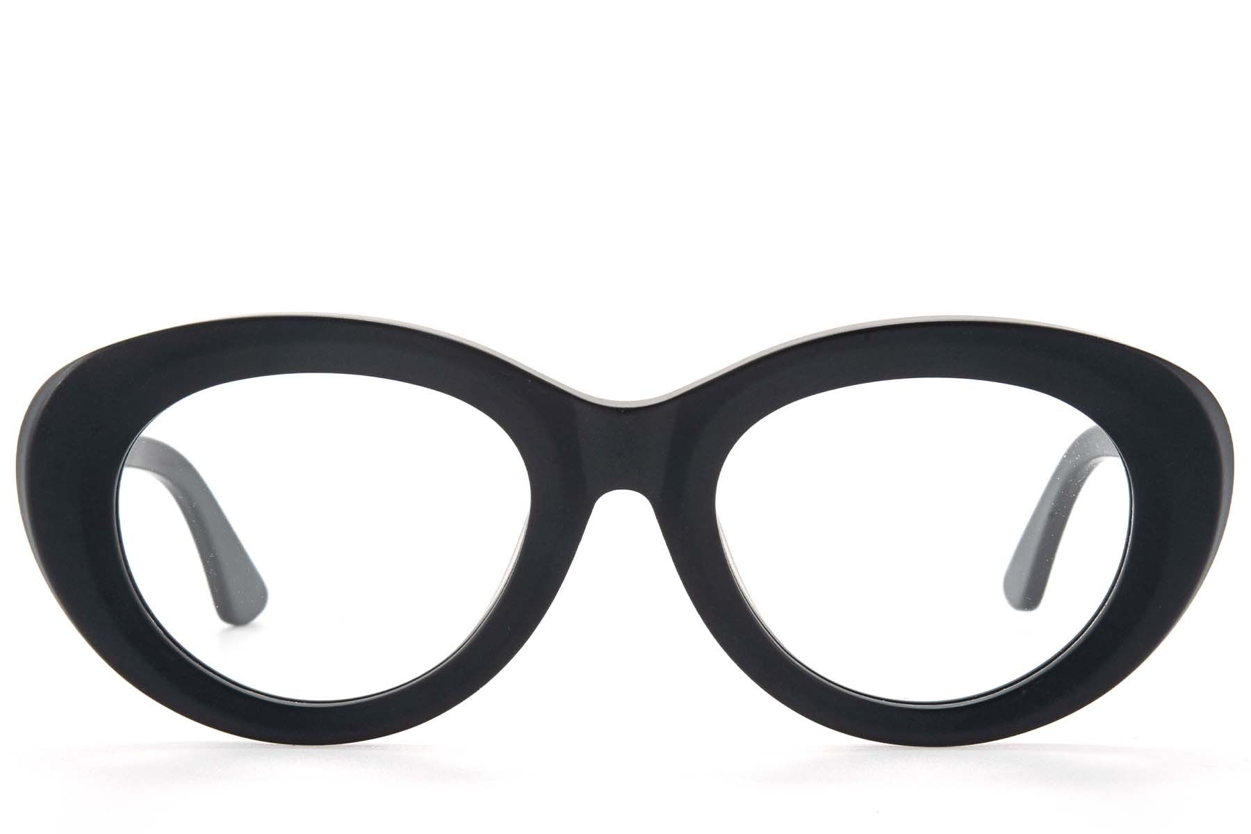 BS218-0567_Black_Oval_Acetate_Glasses_front