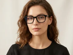 BS218-0593_Black_Rectangular_Acetate_Glasses_corner-tryon_female