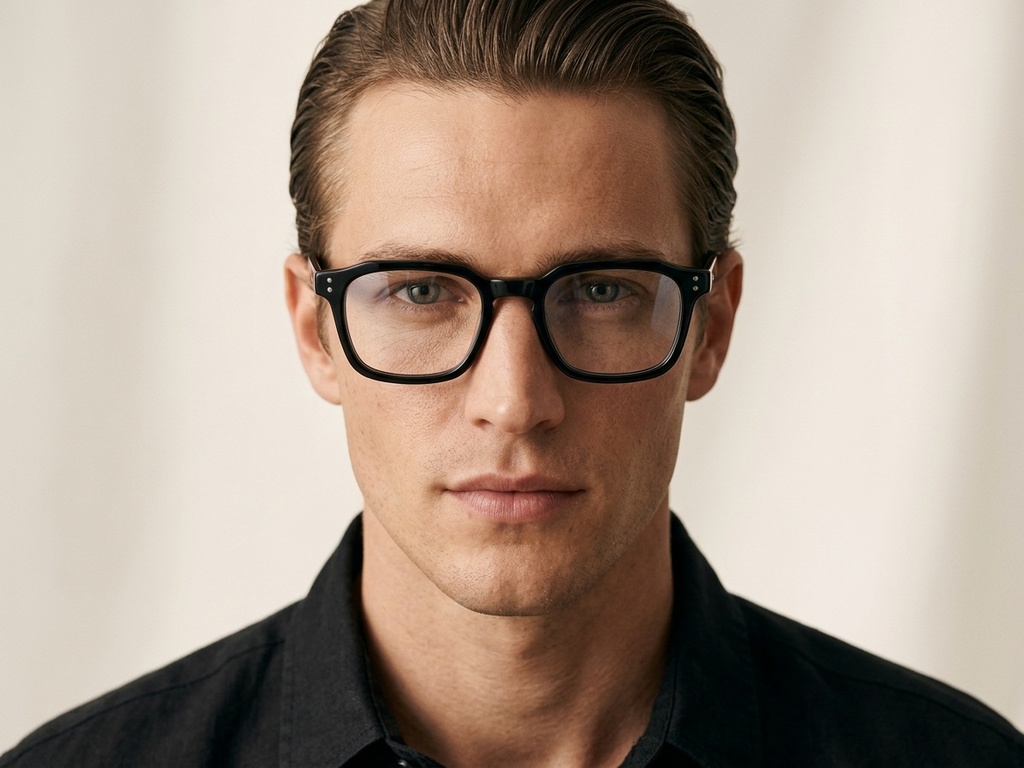 BS218-0593_Black_Rectangular_Acetate_Glasses_corner-tryon_male