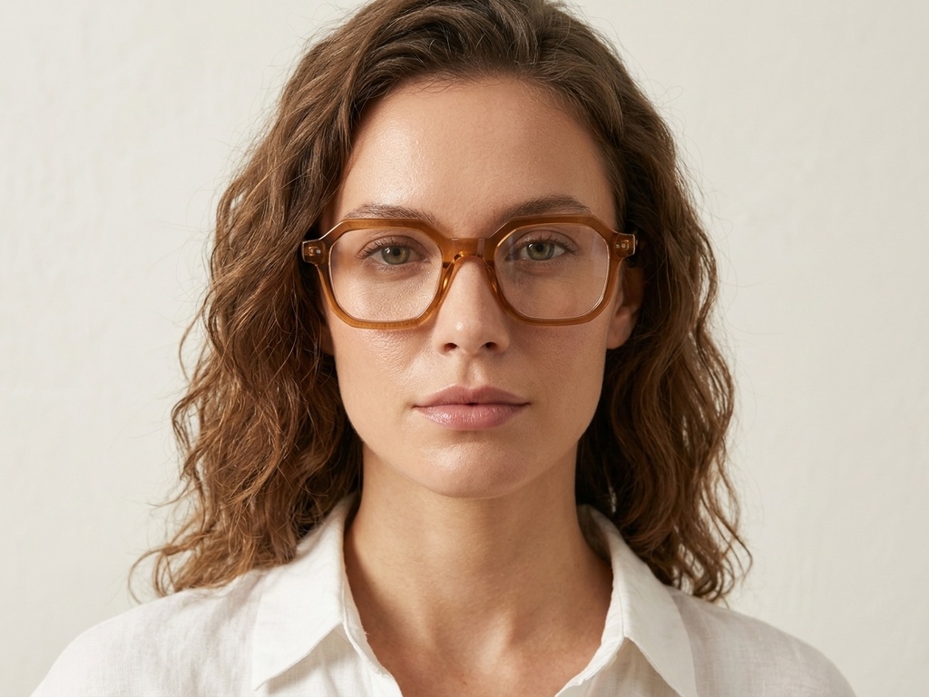 BS218-0605_Brown_Rectangular_Acetate_Glasses_corner-tryon_female