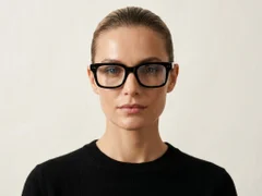 BS218-0608_Black_Rectangular_Acetate_Glasses_corner-tryon_female