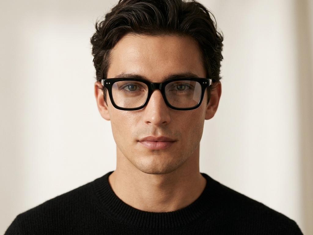 BS218-0608_Black_Rectangular_Acetate_Glasses_corner-tryon_male