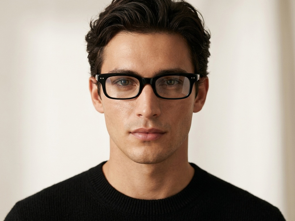 BS218-0608_Black_Rectangular_Acetate_Glasses_corner-tryon_male