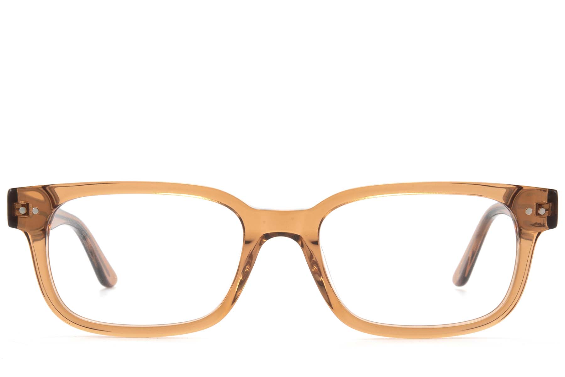 BS218-0610_Brown_Rectangular_Acetate_Glasses_front