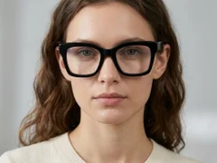 BS218-0624_Black_Rectangular_Acetate_Glasses_corner-tryon_female