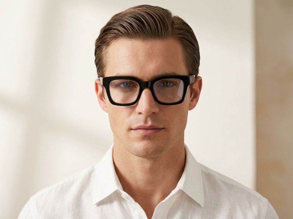 BS218-0624_Black_Rectangular_Acetate_Glasses_corner-tryon_male