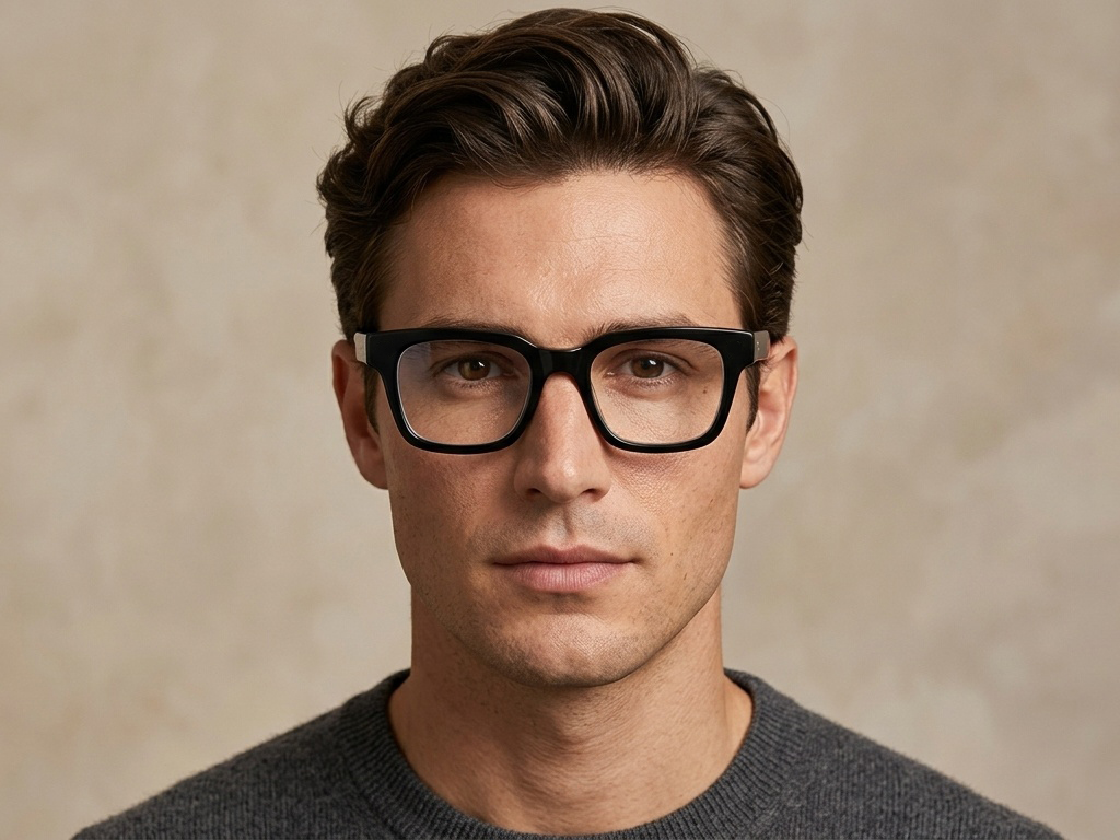 BS218-0627_Black_Rectangular_Acetate_Glasses_corner-tryon-male
