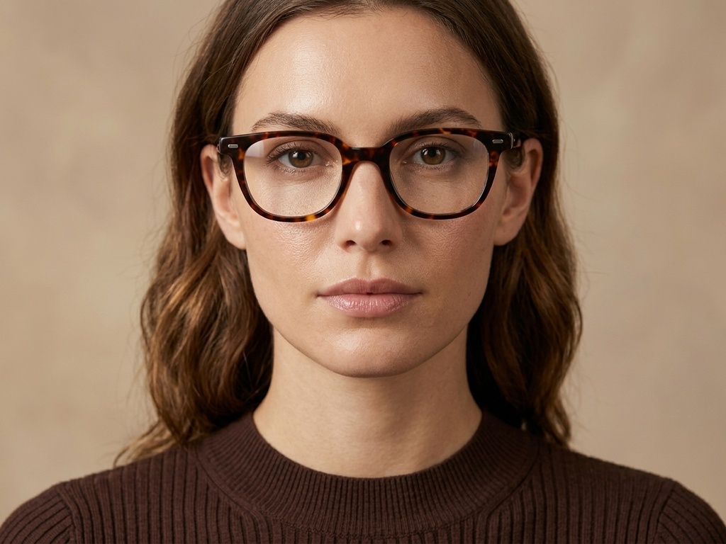 BS218-0635_Tortoiseshell_Oval_Acetate_Glasses-tryon_female