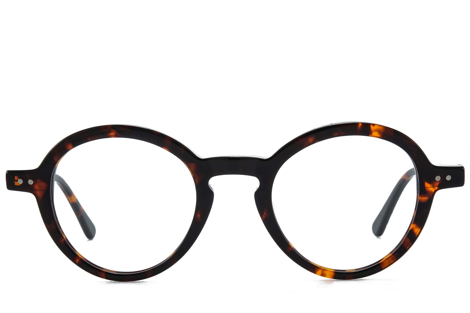 BS218-0640_Tortoiseshell_Round_Acetate_Glasses_front