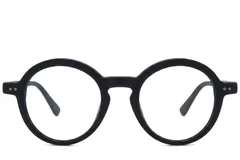 BS218-0642_Black_Round_Acetate_Glasses_corner-front