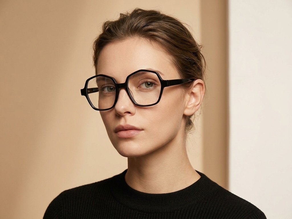 BS218-0658_Black_Geometric_Acetate_Glasses-tryon_female