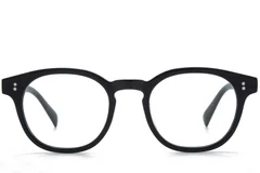BS218-0667_Black_Oval_Acetate_Glasses_front