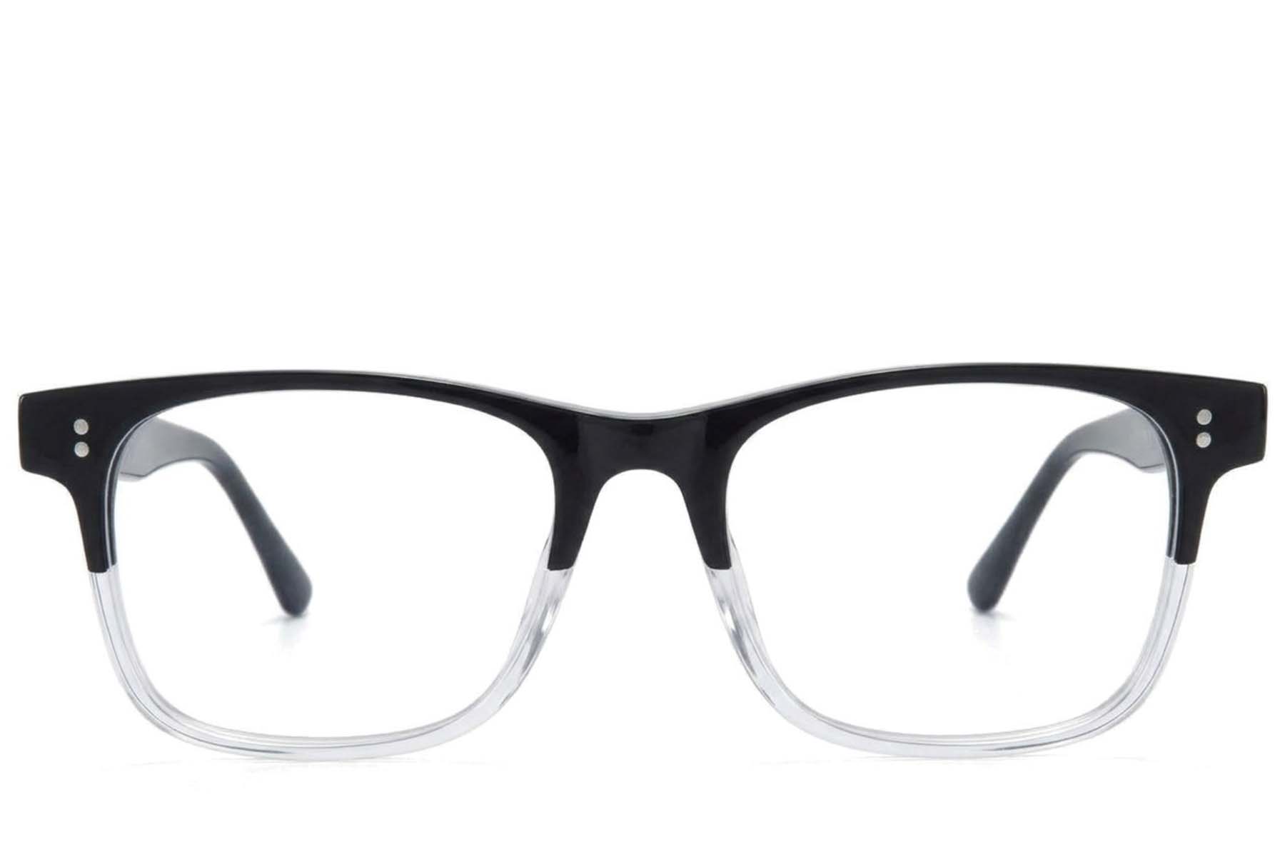 BS218-0673_Black_Rectangular_Acetate_Glasses-front
