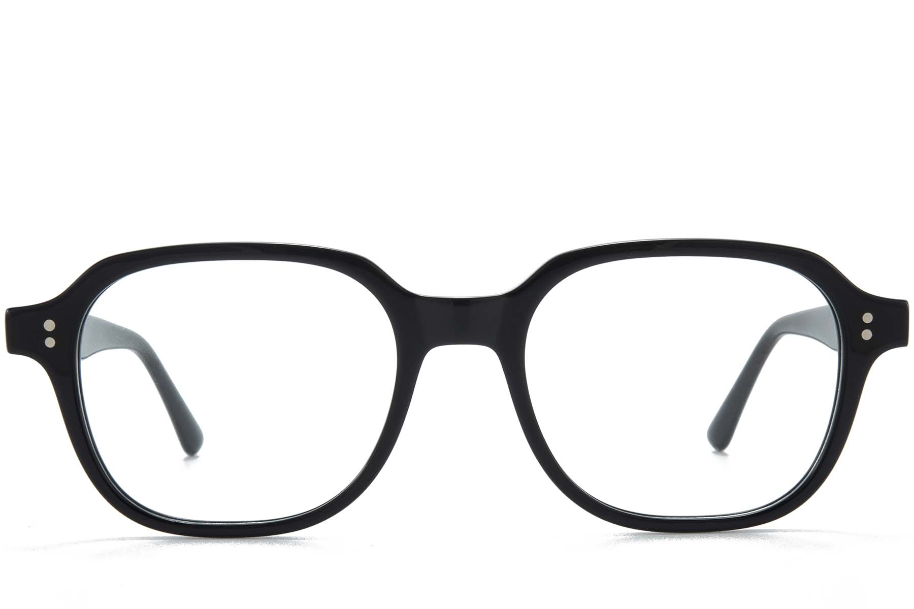 BS218-0675_Black_Rectangular_Acetate_Glasses_front