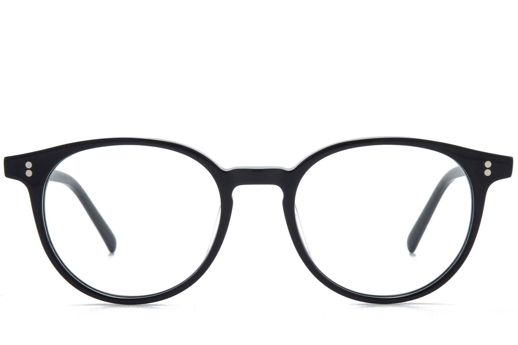 BS218-0687_Black_Oval_Acetate_Glasses_front