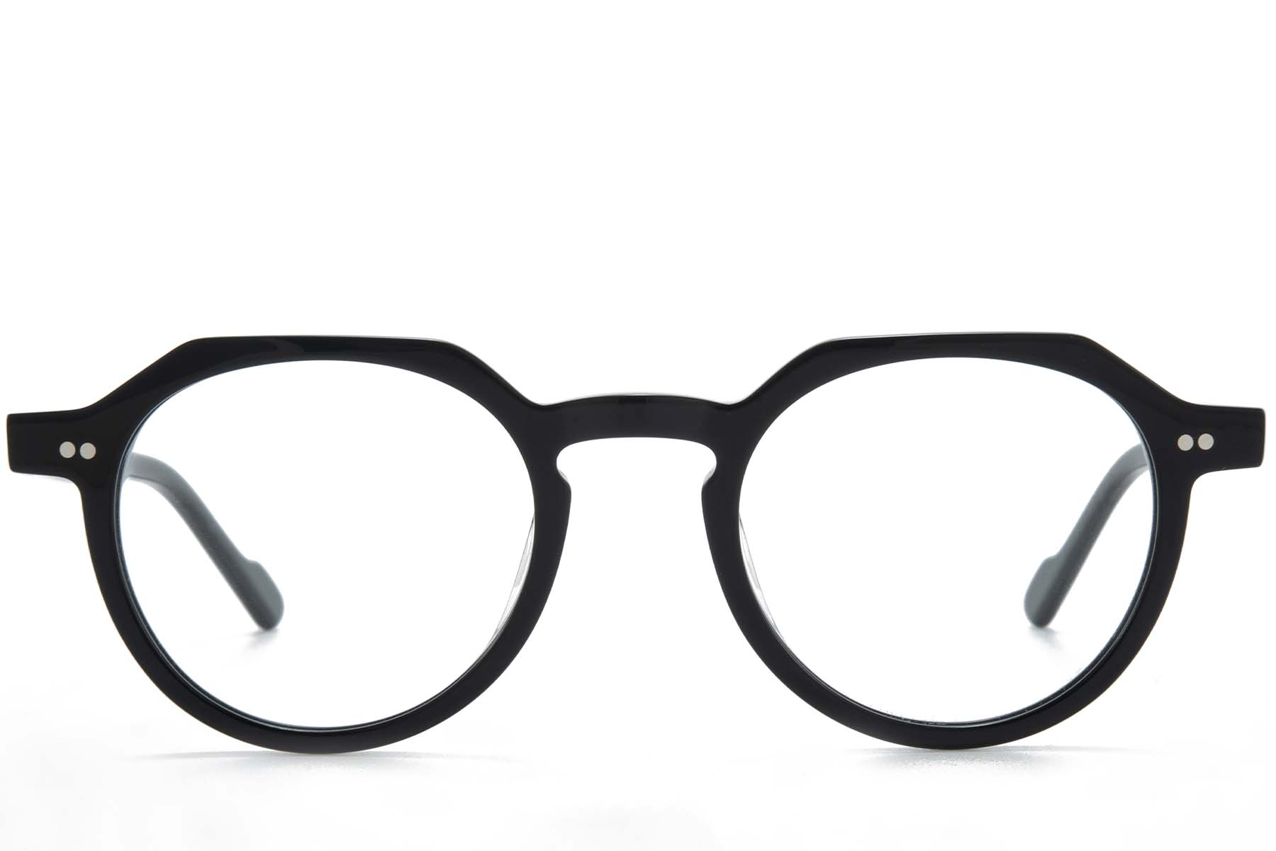 BS218-0699_Black_Oval_Acetate_Glasses_front
