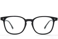 BS218-0703_Black_Rectangular_Acetate_Glasses_front