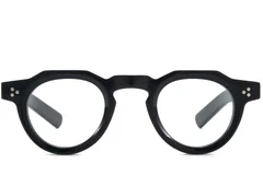 BS218-0715_Black_Oval_Acetate_Glasses_front