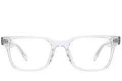 BS218-0734_Transparent_Rectangular_Acetate_Glasses-front