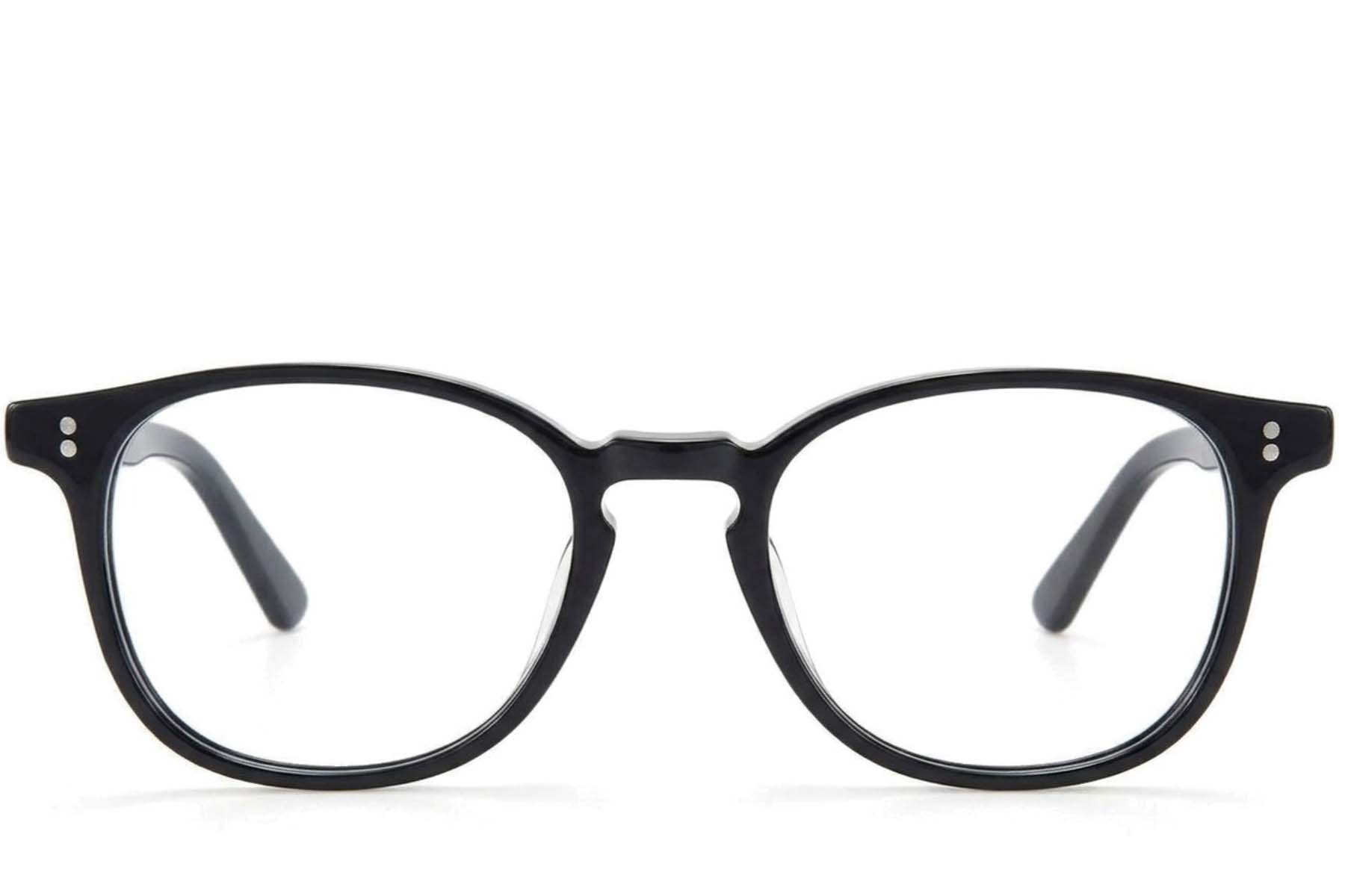 BS218-0741_Black_Rectangular_Acetate_Glasses-front
