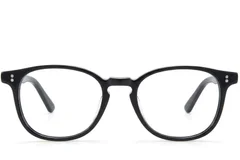 BS218-0741_Black_Rectangular_Acetate_Glasses-front