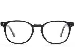 BS218-0742_Black_Rectangular_Acetate_Glasses_front