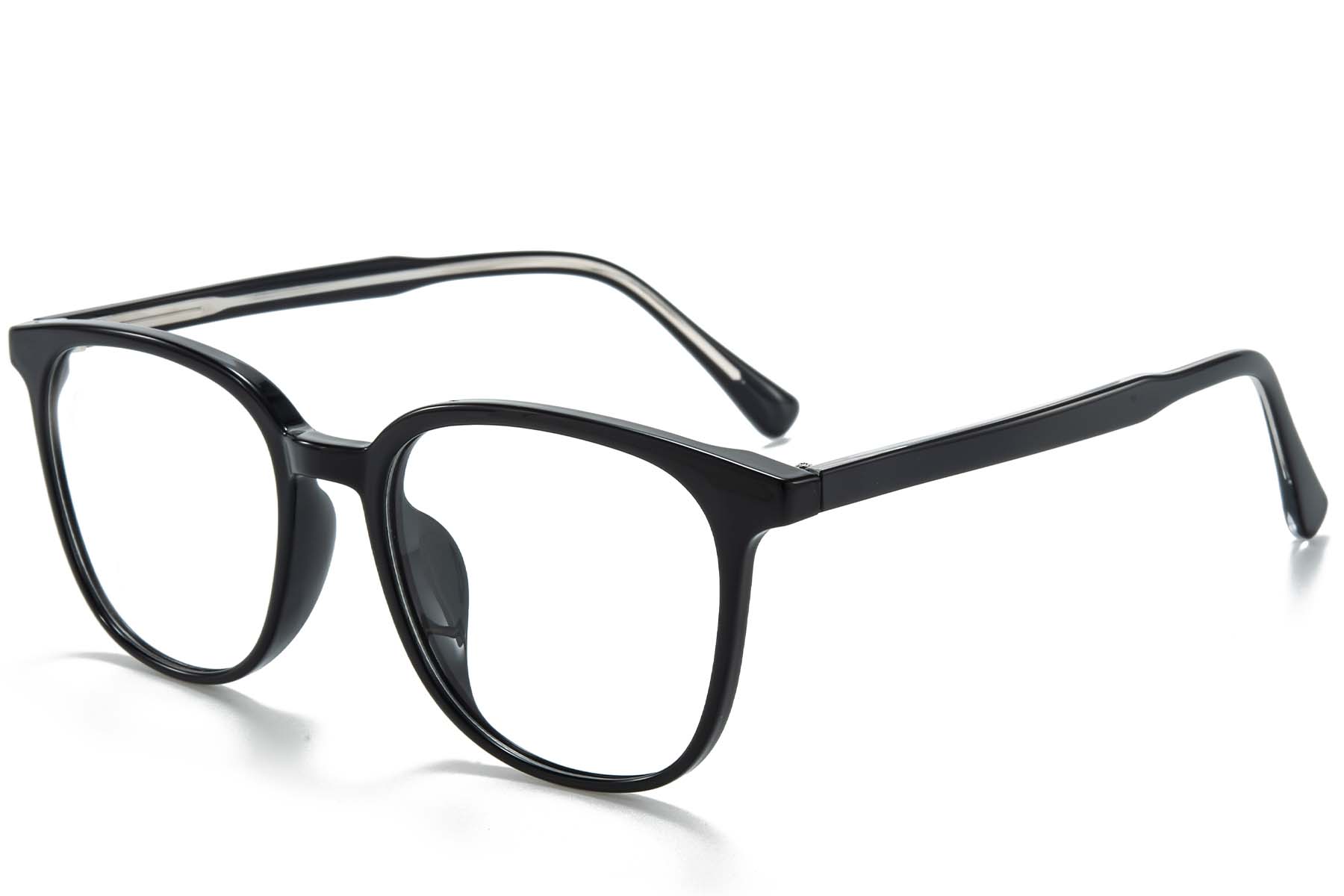 BS218-0750_Black_Rectangular_TR90_Glasses_corner
