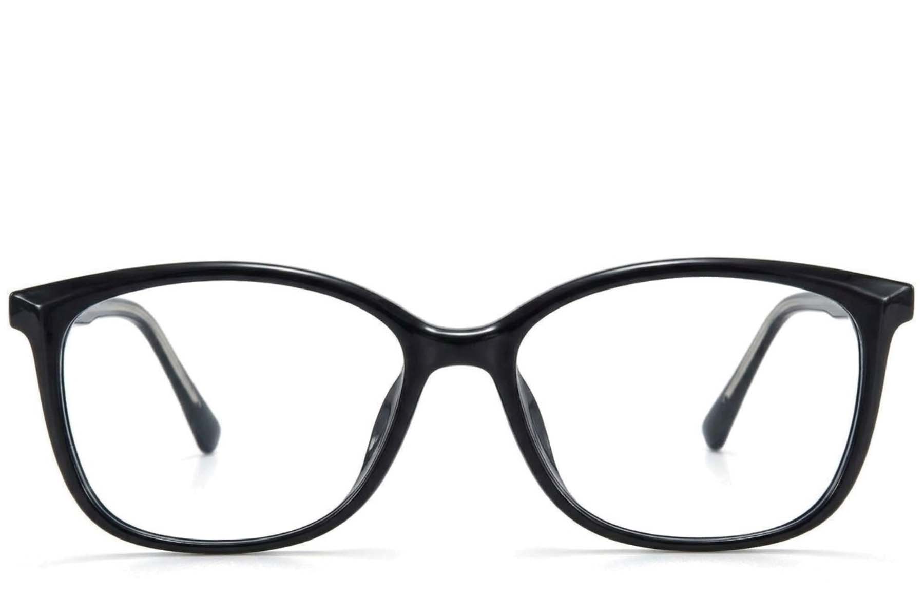 BS218-0755_Black_Oval_TR90_Glasses-front