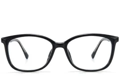 BS218-0755_Black_Oval_TR90_Glasses-front